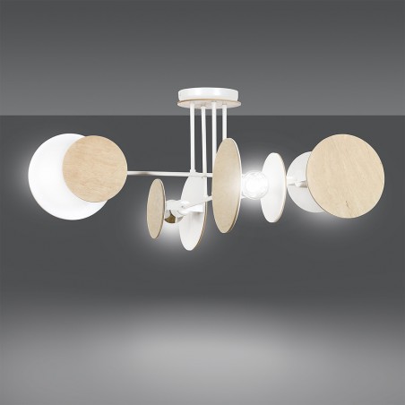 Plafonnier Olante Blanc (4 lumieres)