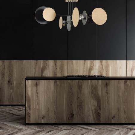 Plafonnier Olante Noir (4 lumieres)