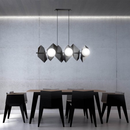 Regletté de plafond Escena Noir (6 lumieres)