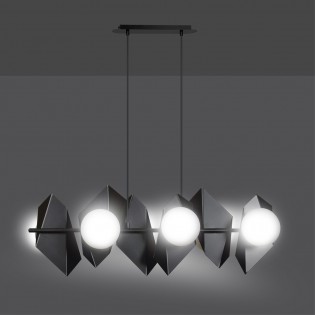 Regletté de plafond Escena Noir (6 lumieres)