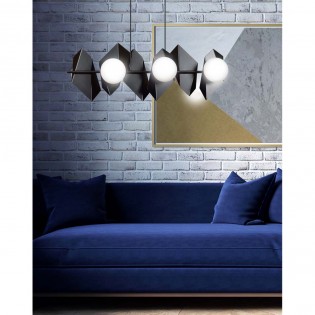 Regletté de plafond Escena Noir (6 lumieres)