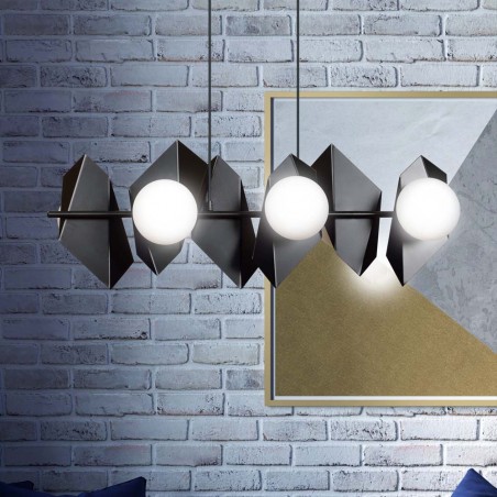 Regletté de plafond Escena Noir (6 lumieres)