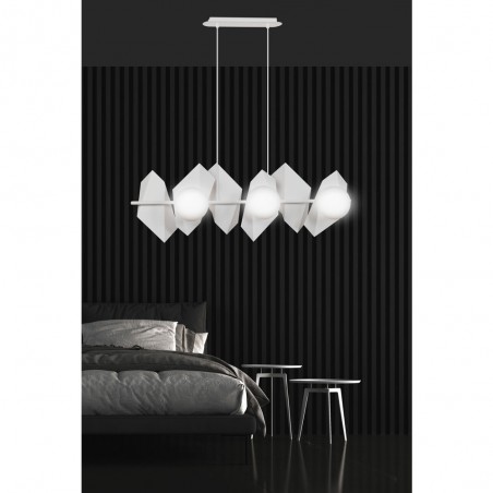 Regletté de plafond Escena Blanc (6 lumieres)