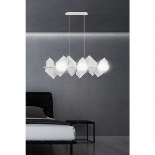 Regletté de plafond Escena Blanc (6 lumieres)