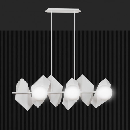 Regletté de plafond Escena Blanc (6 lumieres)