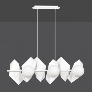 Regletté de plafond Escena Blanc (6 lumieres)