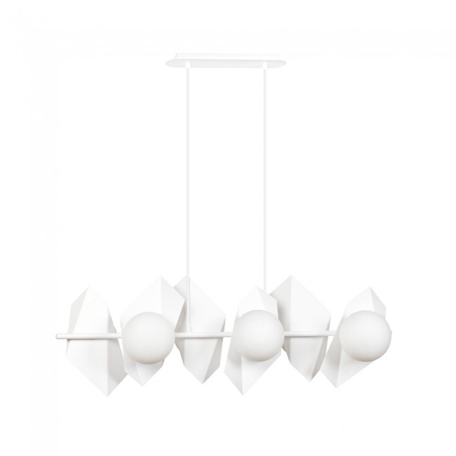 Regletté de plafond Escena Blanc (6 lumieres)