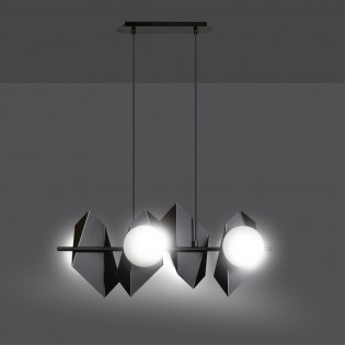 Regletté de plafond Escena Noir (4 lumieres)