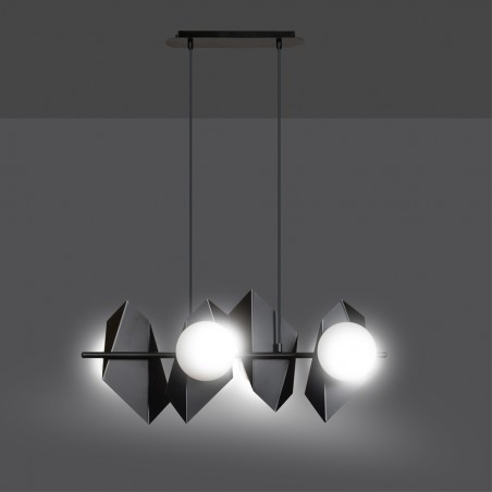 Regletté de plafond Escena Noir (4 lumieres)