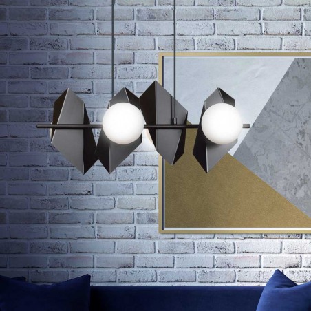 Regletté de plafond Escena Noir (4 lumieres)