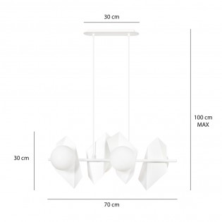 Regletté de plafond Escena Blanc (4 lumieres)