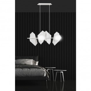 Regletté de plafond Escena Blanc (4 lumieres)
