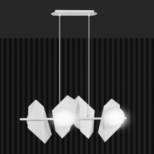 Regletté de plafond Escena Blanc (4 lumieres)