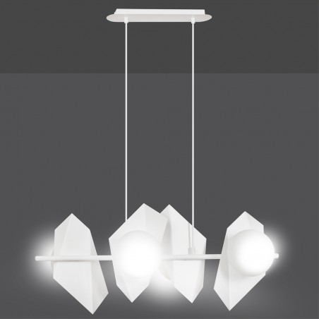 Regletté de plafond Escena Blanc (4 lumieres)