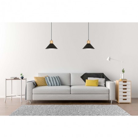 Lampe de plafond Piamonte Noir