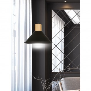 Lampe de plafond Piamonte Noir