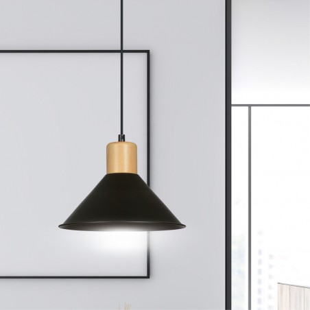 Lampe de plafond Piamonte Noir