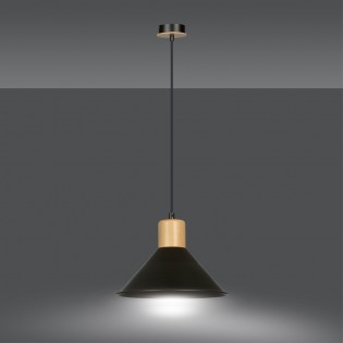 Lampe de plafond Piamonte Noir