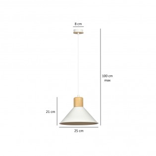 Lampe de plafond Piamonte Blanc