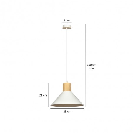 Lampe de plafond Piamonte Blanc