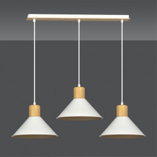 Regletté de plafond Piamonte Blanc (3 lumieres)
