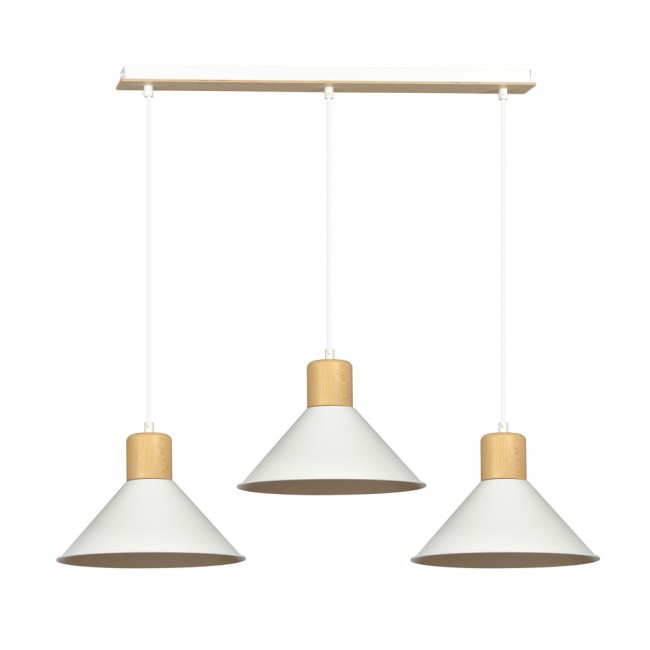 Regletté de plafond Piamonte Blanc (3 lumieres)