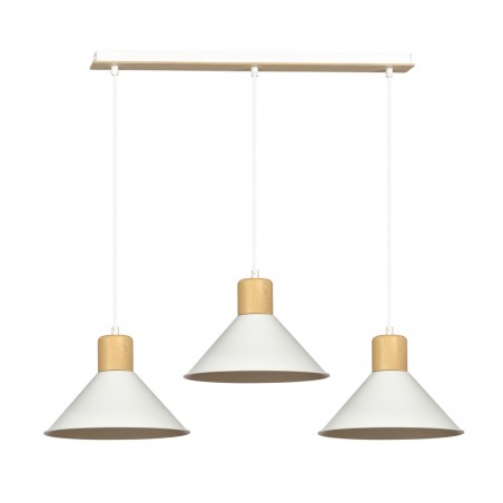 Regletté de plafond Piamonte Blanc (3 lumieres)