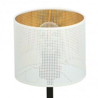 Lampe á poser Rivera Blanc/Or