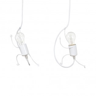 Regletté de plafond enfants Mime Blanc (3 lumieres)