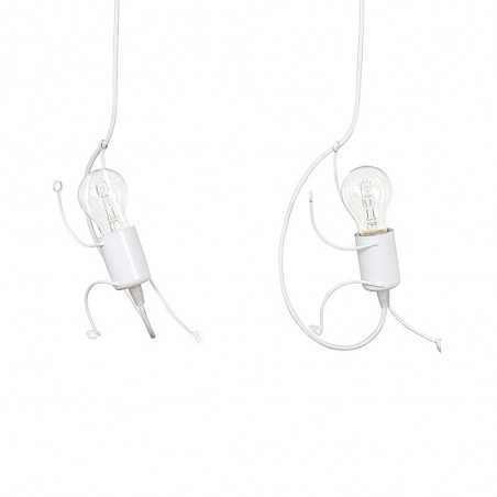 Regletté de plafond enfants Mime Blanc (3 lumieres)