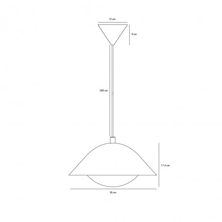 Lampe de suspension Freya 35