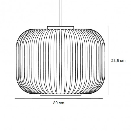 Lampe de plafond Milford 30 Laiton