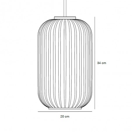 Lampe de suspension Milford 20 Laiton
