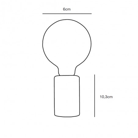 Lampe á poser Siv Marbre