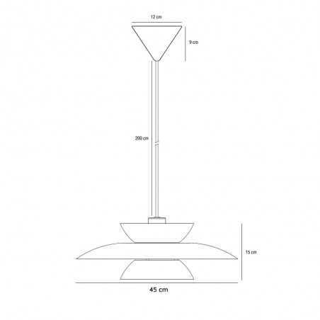 Lampe de plafond Carmen
