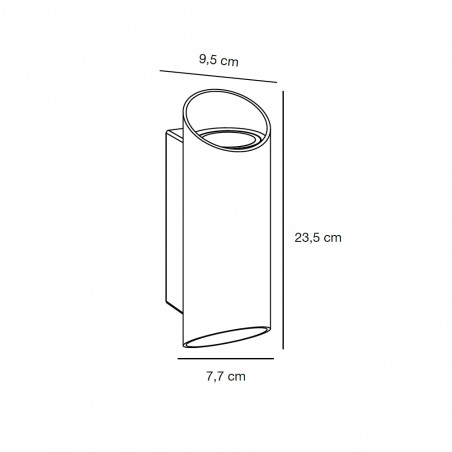 Applique Murale Exterieur Nico Round