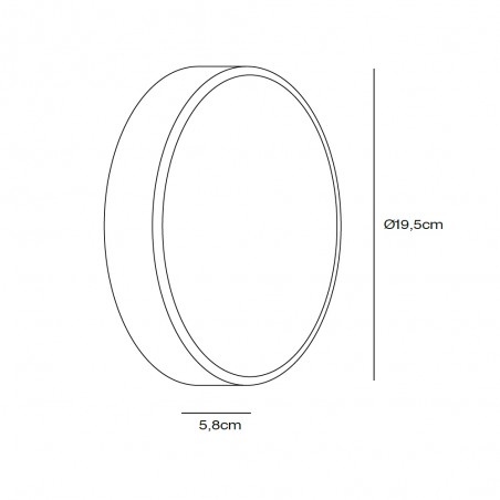 Applique d'Exterieur LED Oliver Round (6W)