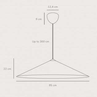 Lampe de plafond Hill 85