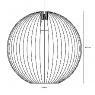 Lampe de suspension Beroni 45
