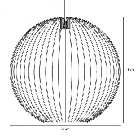 Lampe de suspension Beroni 45