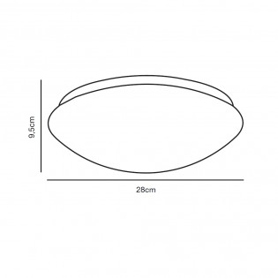Plafonnier á LED pour bains Ask 28 (12W)