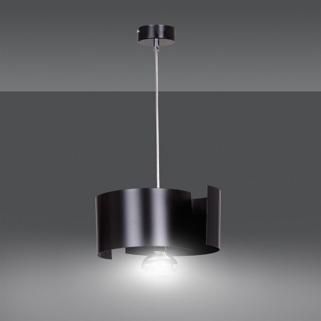Lampe de suspension Bisón Noir