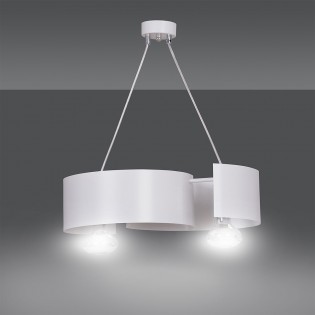 Lampe de plafond Bisón Blanc (2 lumieres)