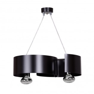 Lampe de plafond Bisón Noir...