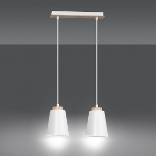 Regletté de plafond Lasso Blanc (2 lumieres)
