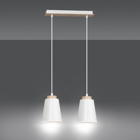 Regletté de plafond Lasso Blanc (2 lumieres)
