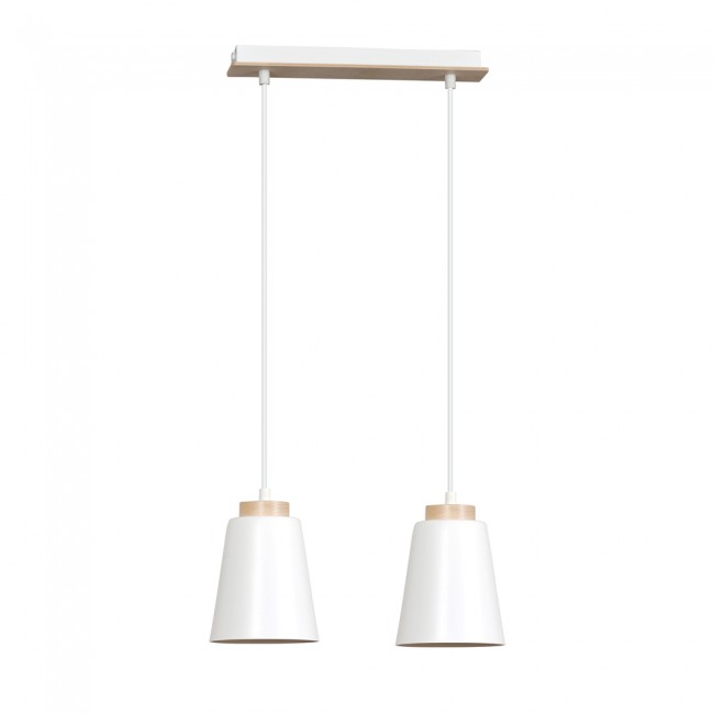 Regletté de plafond Lasso Blanc (2 lumieres)