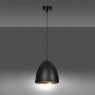 Lampe de plafond Jonix Noir/Or