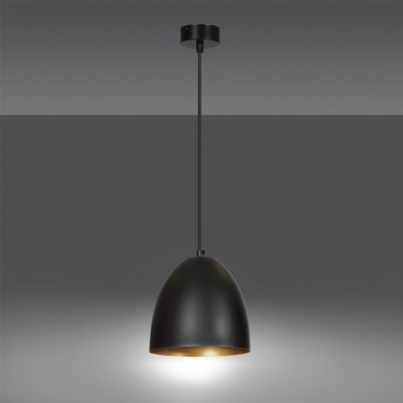 Lampe de plafond Jonix Noir/Or