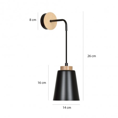 Aplique Murale Lasso Noir